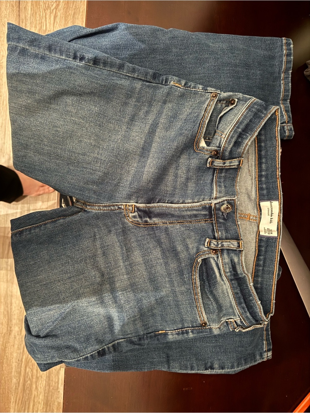 abercrombie kids blue denim jeans